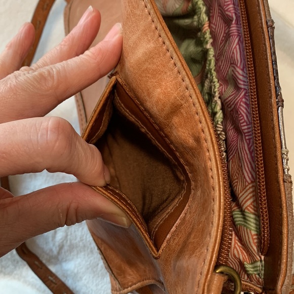 The Sak Indio leather satchel Tabacco Ribbon bag - Picture 10 of 15